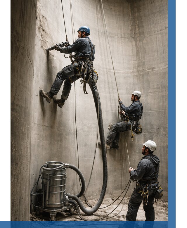 Зачистка силосов в Краснодаре от 4644 р. Договор и смета ВЫСОТНИК-Ксд