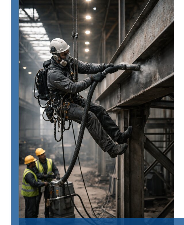 Обеспыливание конструкций в цехах промышленного производства в Краснодаре