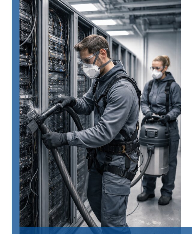 Обеспыливание серверной комнаты в Краснодаре, профессиональная очистка