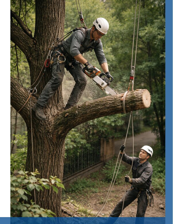 Спил деревьев альпинистами в Краснодаре от 8255 р. | ВЫСОТНИК-Ксд