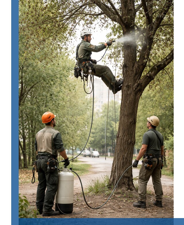 Обработка деревьев от вредителей в Краснодаре профессиональная защита