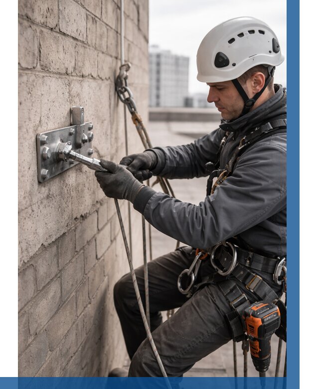 Установка анкерных точек в Краснодаре от 3612 р. | ВЫСОТНИК-Ксд